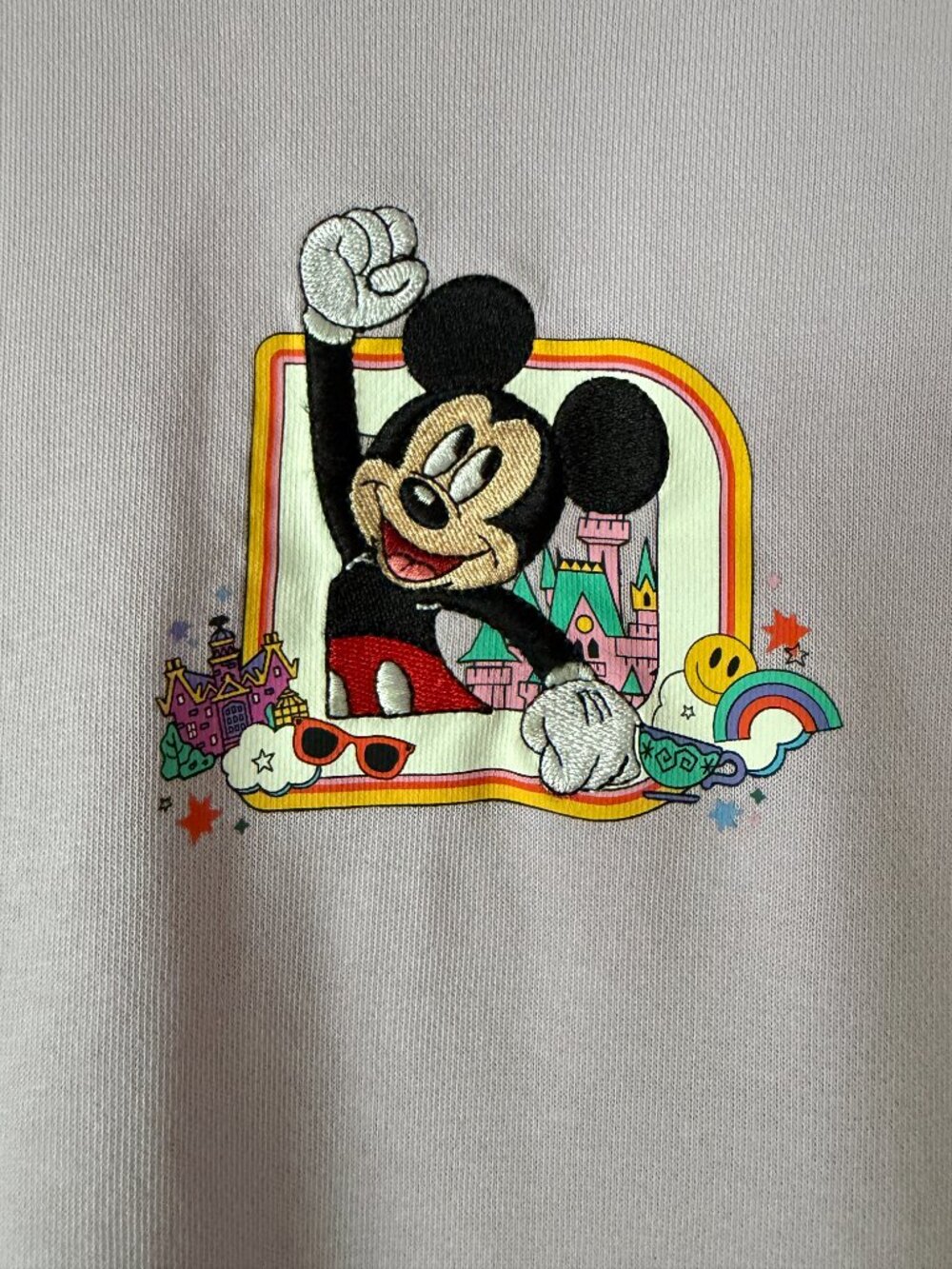 Disney Parks Mickey Mouse Crewneck Sweatshirt Lavender - Size M